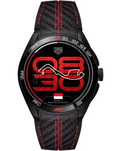 TAG Heuer Connected Calibre E5 × Formula 1® Edition
45 mm, ブラックDLCコーティングを施したグレード2チタン
SBT8A85.EB0417 出典:タグ・ホイヤー公式