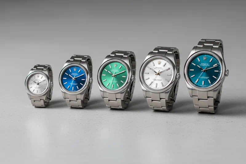 オイスターパーペチュアルのサイズとカラーバリエーション