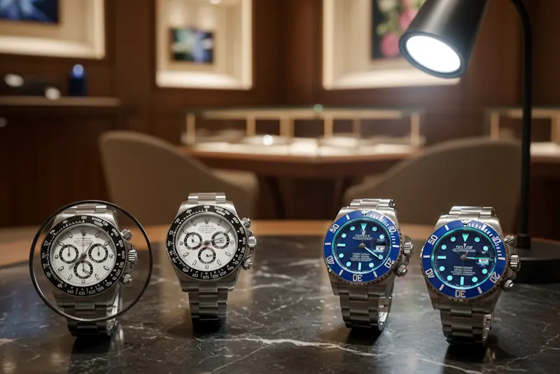 モデル別で徹底比較｜ロレックスのスーパーコピー見分け方と違和感の正体