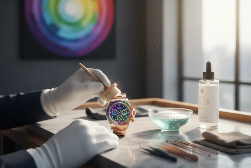 ロレックス　虹色　メンテナンスと修理の注意点